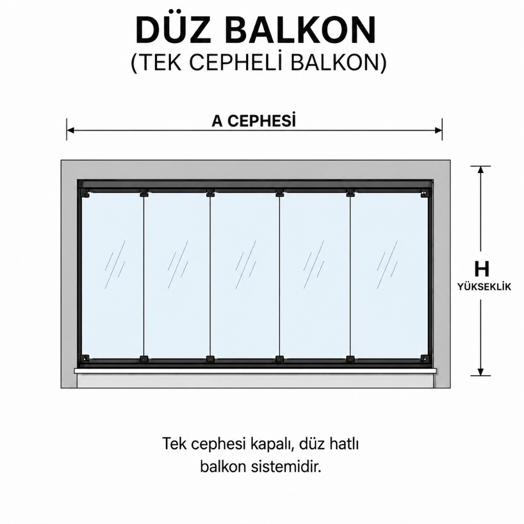 Tek cepheli balkon